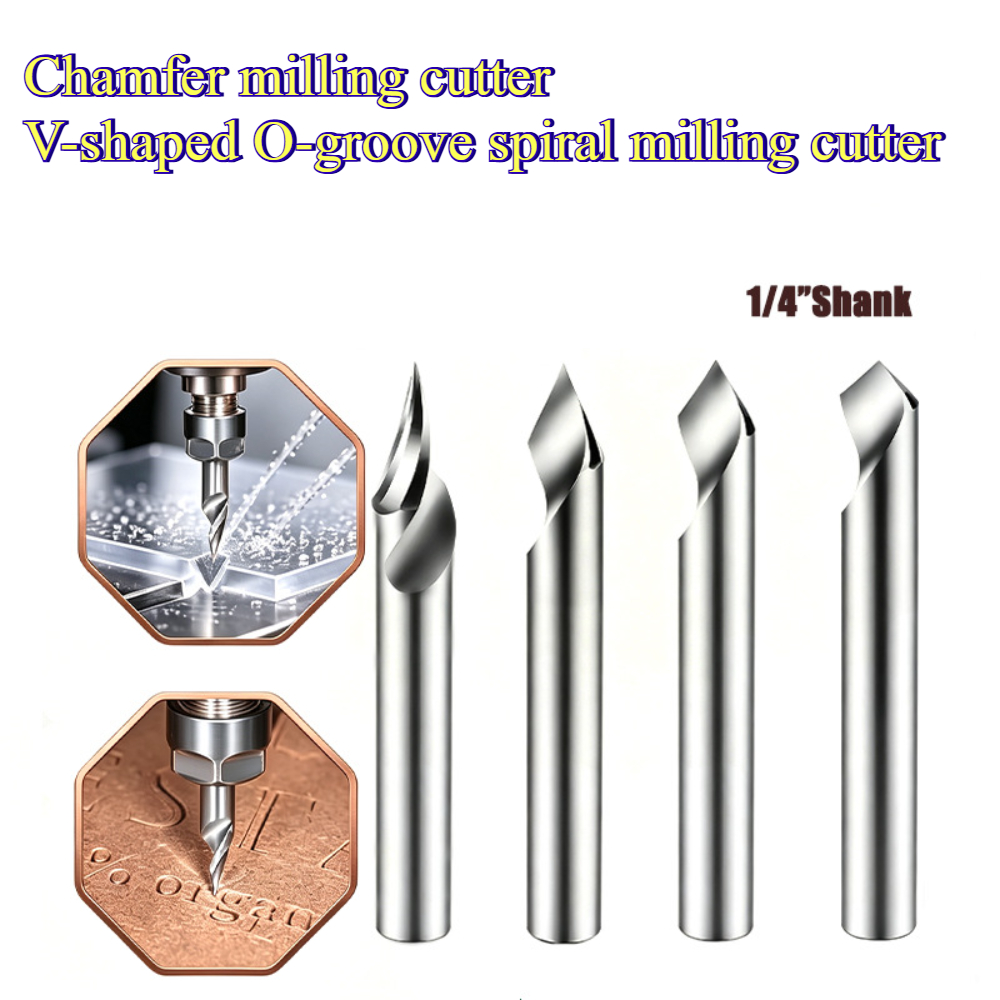 Cnc Router Bit - Фреза спиральная V-образная для ЧПУ, хвостовик