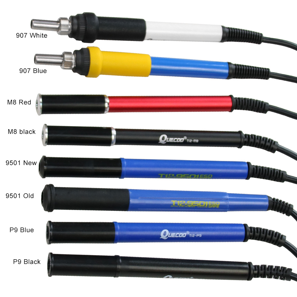 Industrial Laser Soldering Iron - QUECOO 4-контактный T12-M8 9501 907 P9