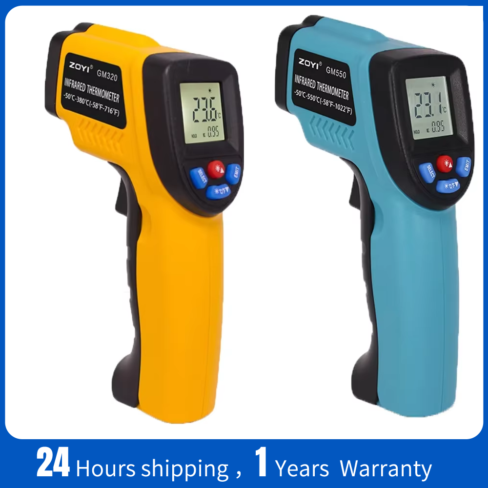 Industrial Laser Thermometer Gun - Портативный инфракрасный термометр-пистолет для измерения температуры