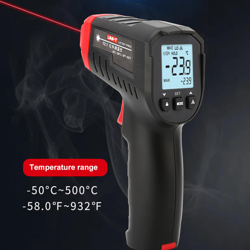 UNI-T UT306S UT306C цифровой т – обзор и цена Industrial Laser Thermometer Gun