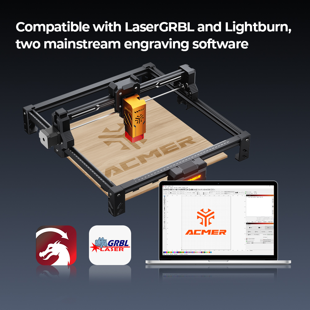 Лазерный гравер и резак ACMER  – обзор и цена Industrial Laser Printing Machine