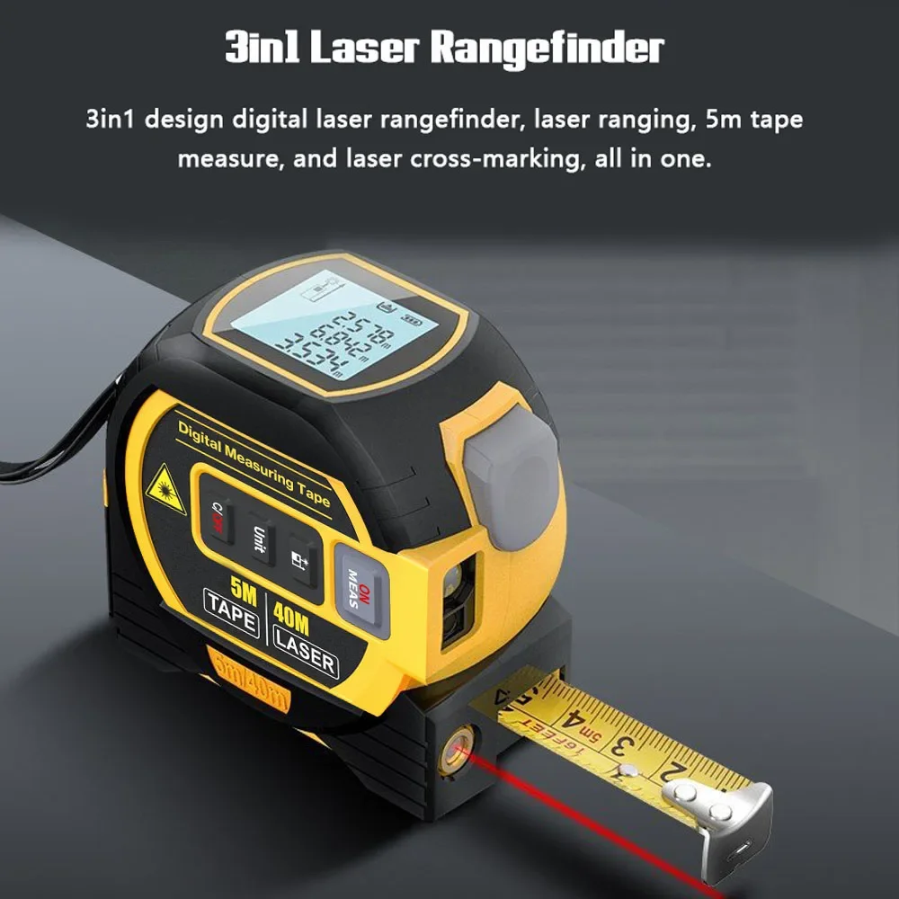 3 в 1, лазерный дальномер с ЖК – обзор и цена Industrial Laser Rangefinder