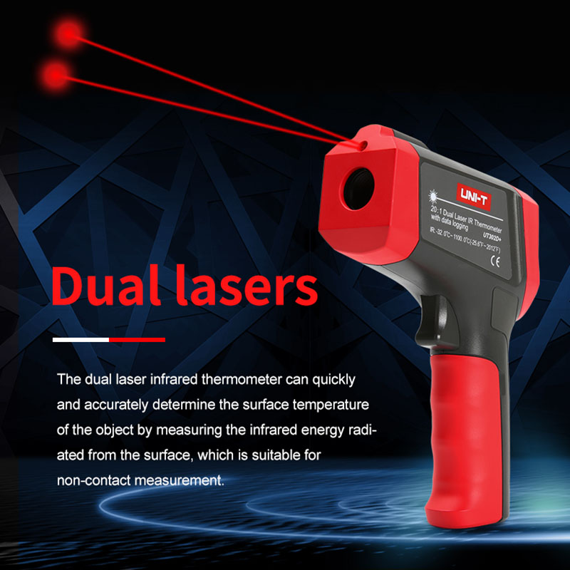 UNI-T цифровой инфракрасный те – обзор и цена Industrial Laser Thermometer Gun