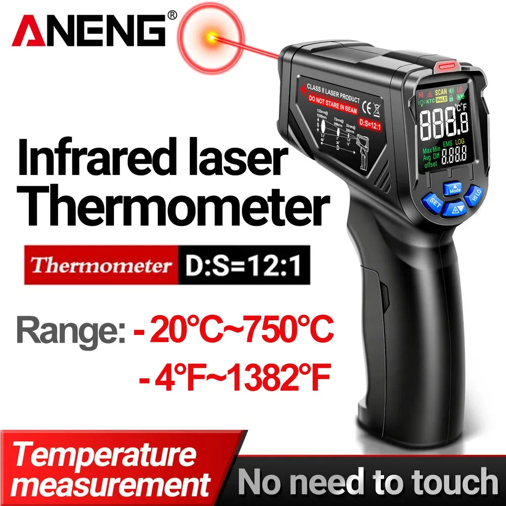 Инфракрасный лазерный термомет – обзор и цена Industrial Laser Thermometer Gun