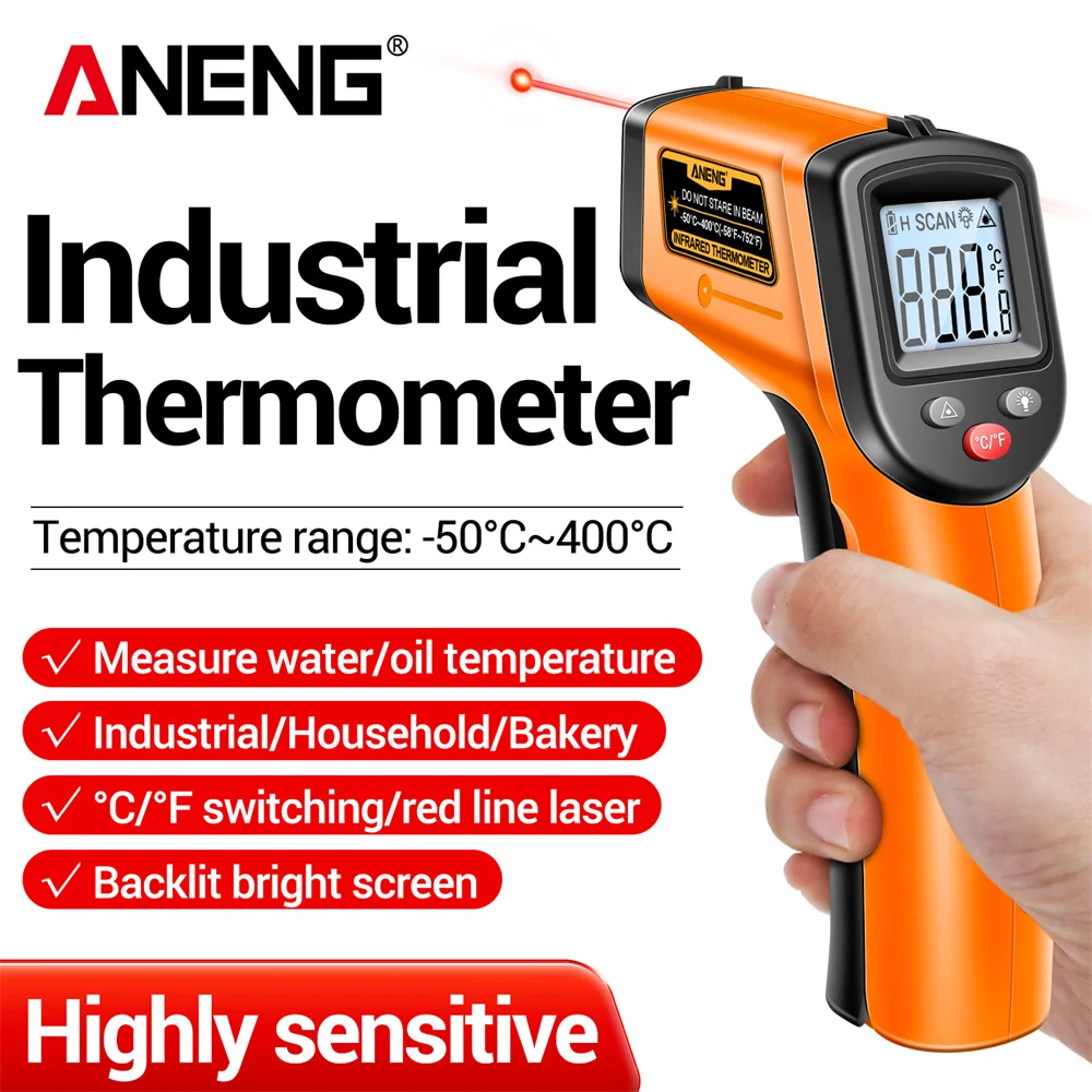 Инфракрасный термометр-пистоле – обзор и цена Industrial Laser Thermometer Gun