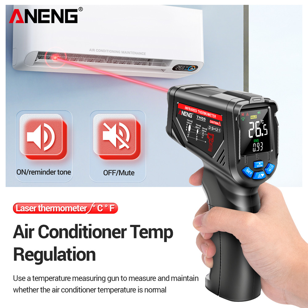 Инфракрасный термометр ANENG T – обзор и цена Industrial Laser Thermometer Gun