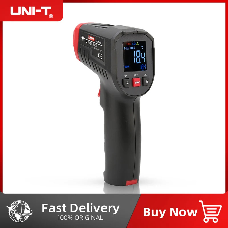 Цифровой термометр UNI-T, беск – обзор и цена Industrial Laser Thermometer Gun