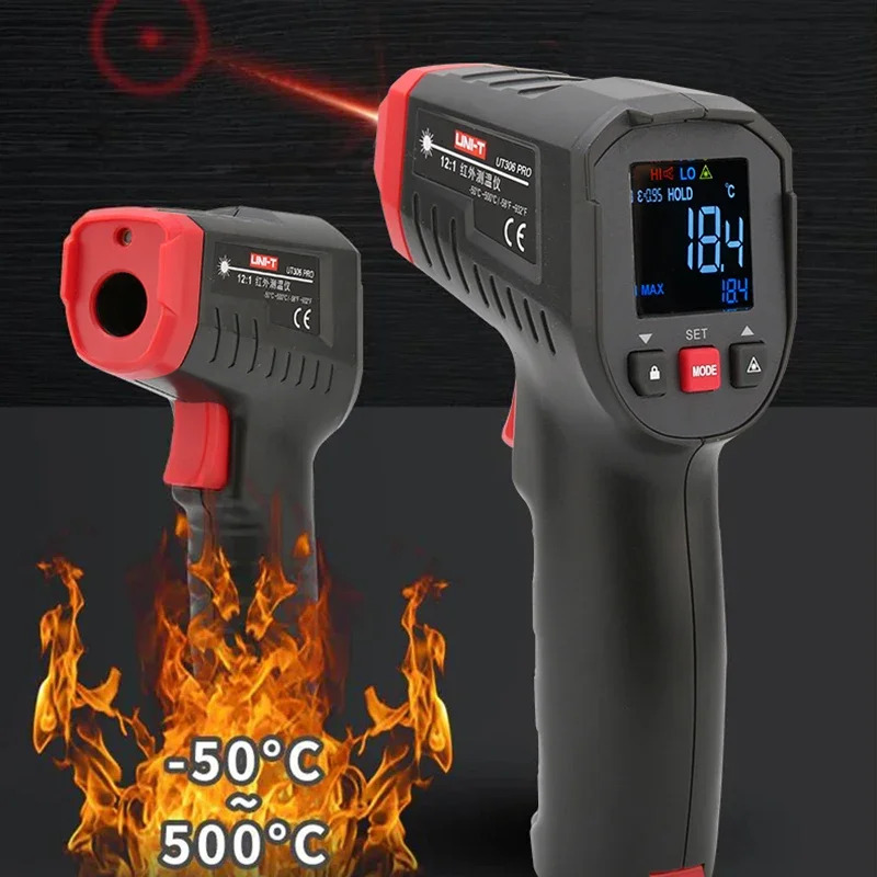 Цифровой термометр UNI-T, беск – обзор и цена Industrial Laser Thermometer Gun